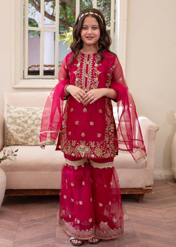 Girls Bright Party Gharara