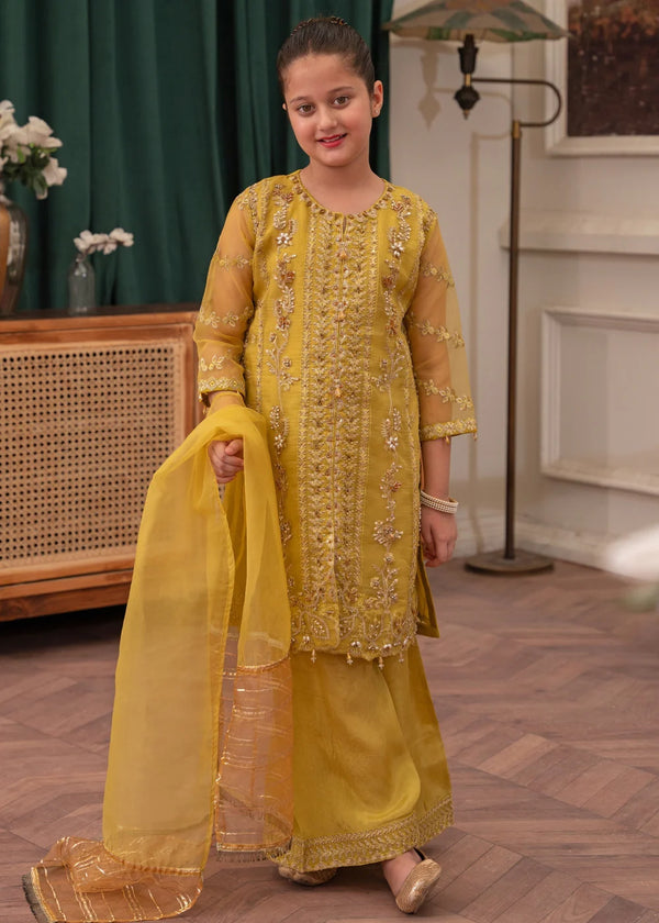 Girls Haldi Party Sharara Suit